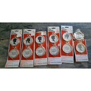 6 Packs of Cadillac 2 Link Round Photo Frames Display Pictures No. 100-2  NEW